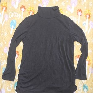 Christopher and Banks Black Turtleneck Womens Petite Large
